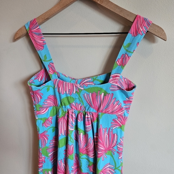 Lilly Pulitzer Turquoise Kissue Rare Jersey Knit Twist Knot Front Maxi Dress - Picture 8 of 10